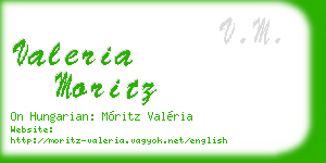 valeria moritz business card
